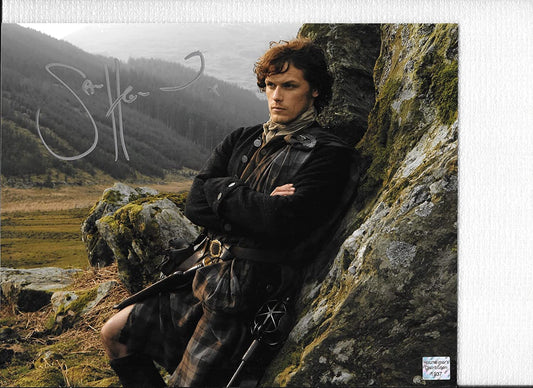 Sam Heughan (Jamie) 8 x 10 AUTOGRAPH Photo Outlander Silver-Sharpie #3