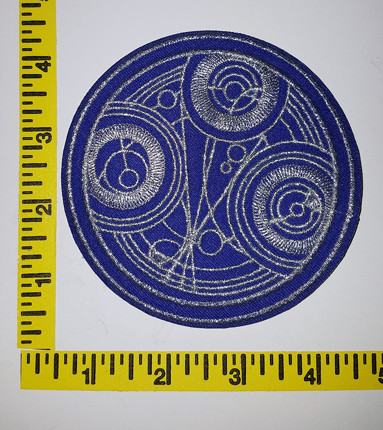 Seal of Gallifrey Embroidered Patch, NEW Doctor Who 4 inch round