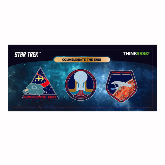 Star Trek - Commemorate The End! by Think Geek SDCC 2019 Set of three