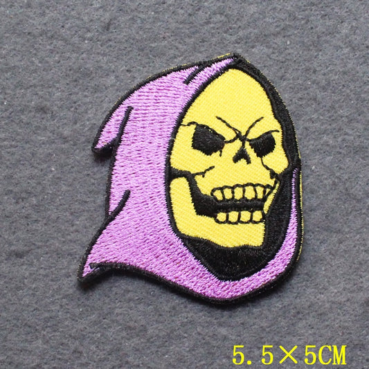 Skeletor (Pop-culture) - Embroidered Patch, NEW 1.75inch by 2in roughly cut out