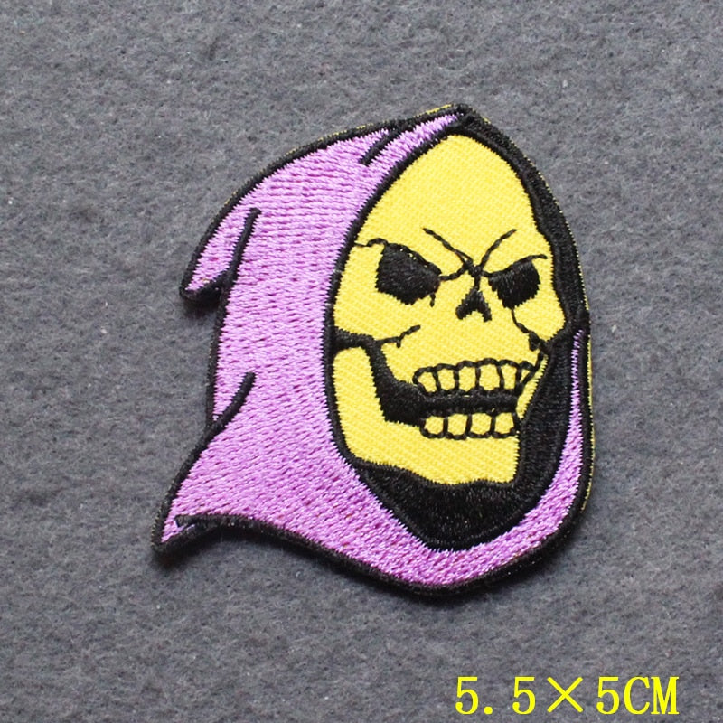 Pop-Culture of Skeletor Embroidered Patch, NEW 5.5cm x 5cm  roughly