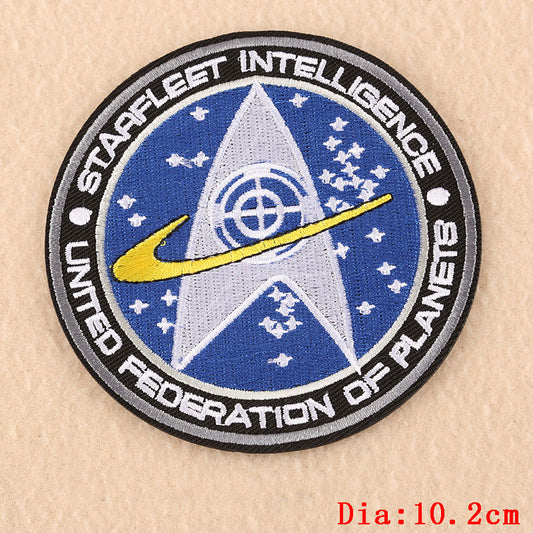 Star Trek - Intelligence - Embroidered Patch, NEW 4inch round roughly