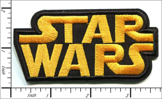 Star Wars logo Embroidered Patch, NEW 3.5 inch x 2 inch