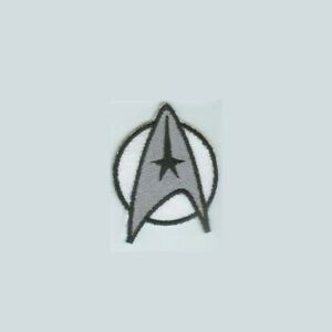 Star Trek the Motion Picture Starfleet Command Insignia - Embroidered Patch, NEW White