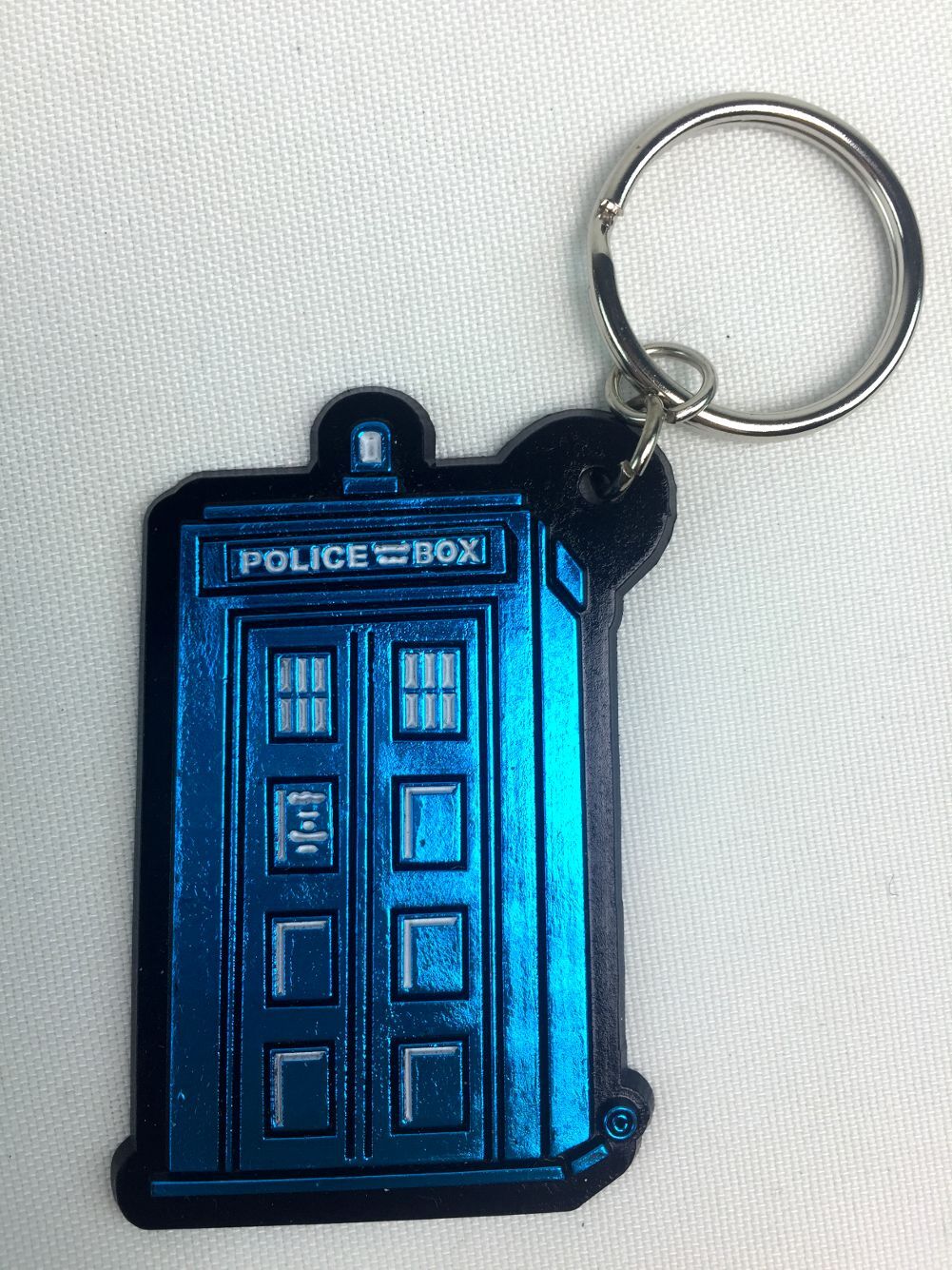 Vinyl TARDIS Doctor Who New BBC Science Fiction TV Series - Keychain Keyring