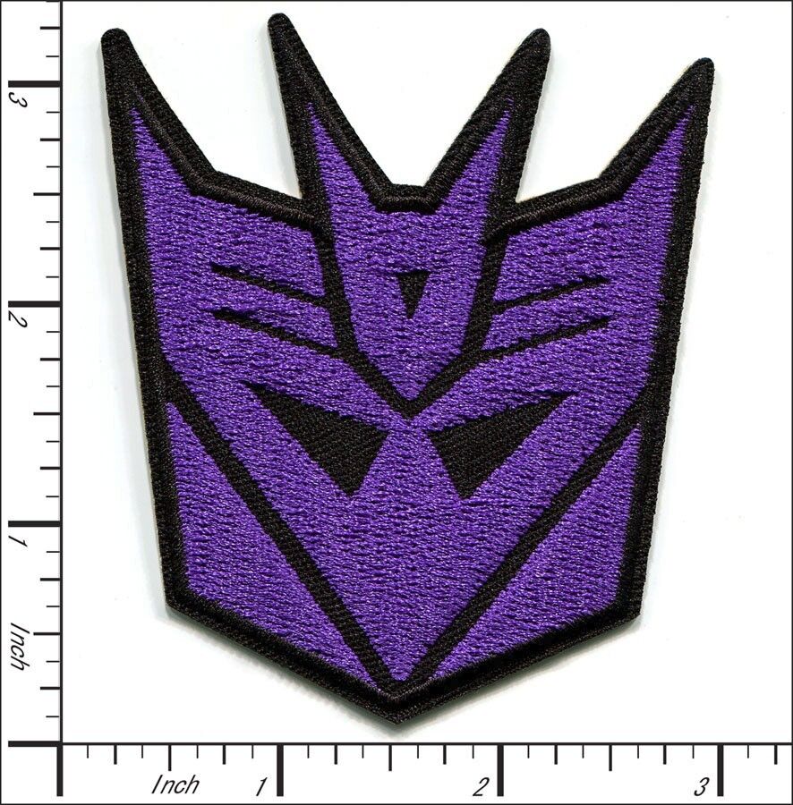 Transformers type (purple) Embroidered Patch, NEW 3inch by 3inch roughly