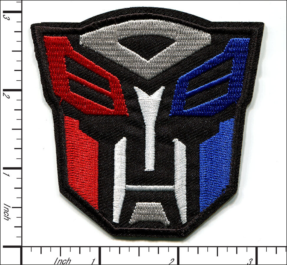 Transformers type (3 color) Embroidered Patch, NEW 3inch by 3inch roughly