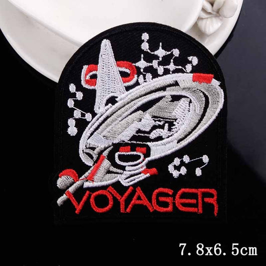 Star Trek - Voyager - Embroidered Patch, NEW 7.8cm by 6.5cm roughly