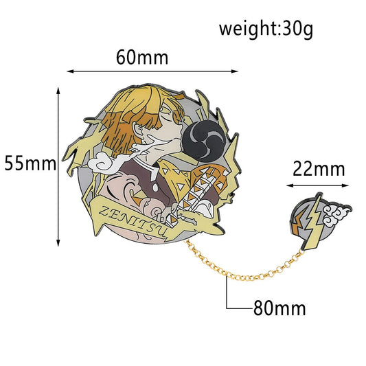 Zenitsu Agatsuma pop culture Demon Slayer - 2 pieces connected